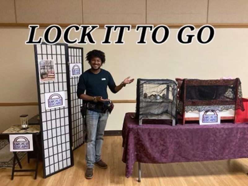 Lock It To Go mobile escape game display